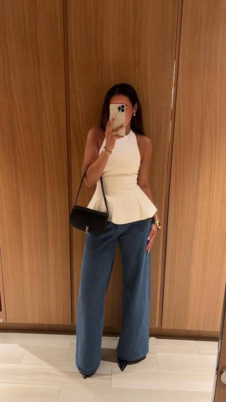 peplum top outfits