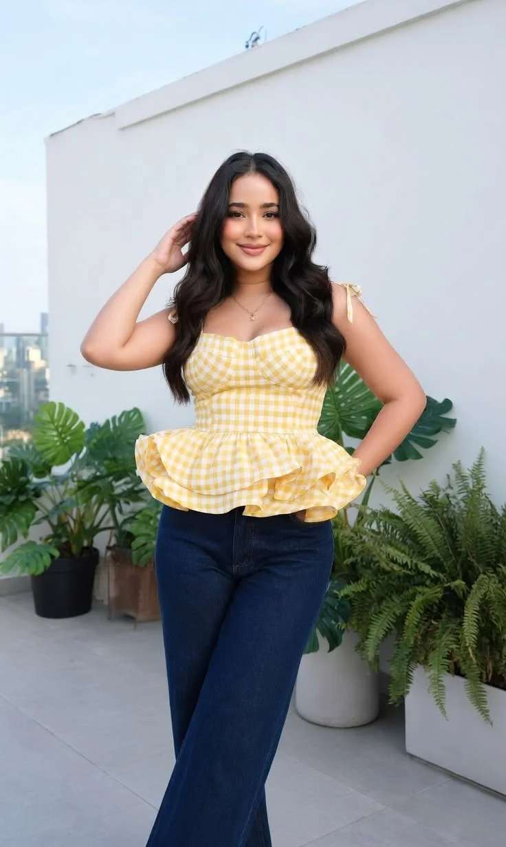 peplum top outfits