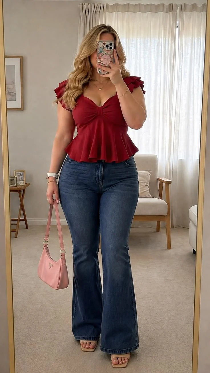 peplum top outfits