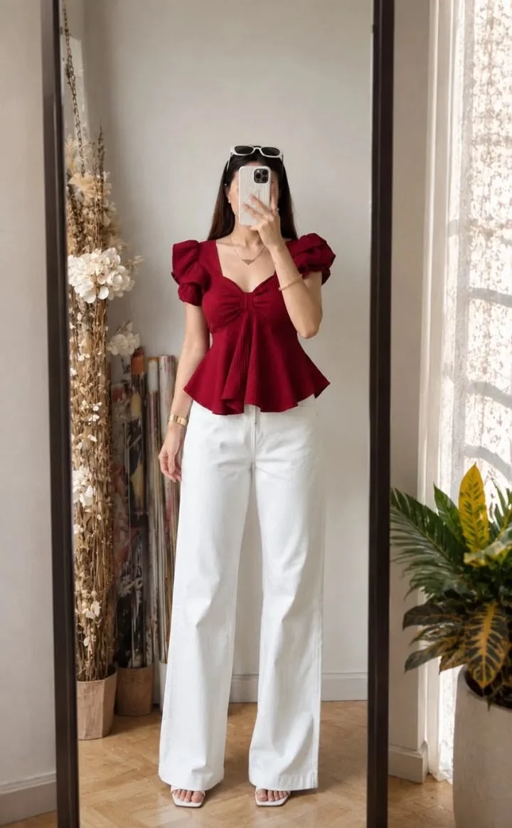 peplum top outfits