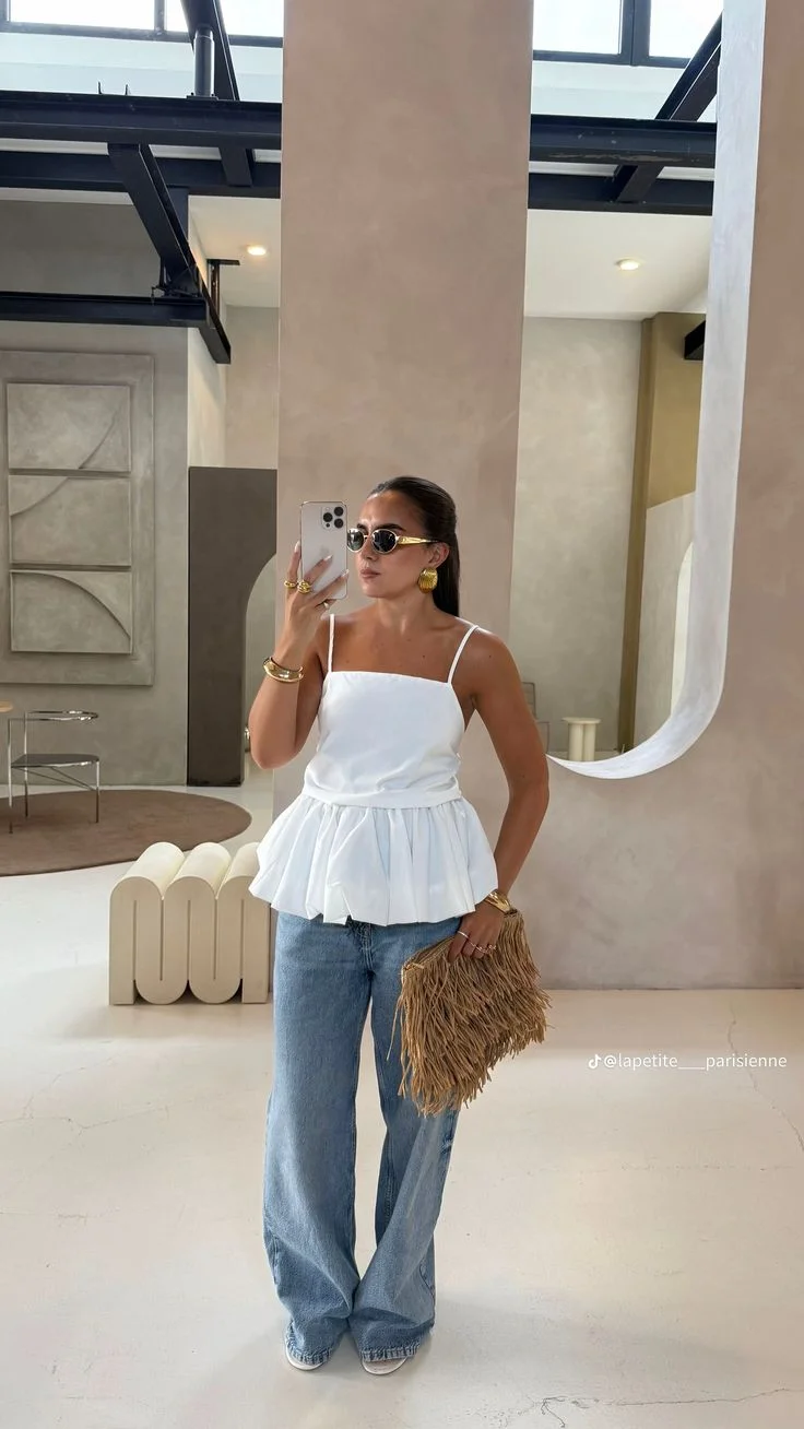 peplum top outfits