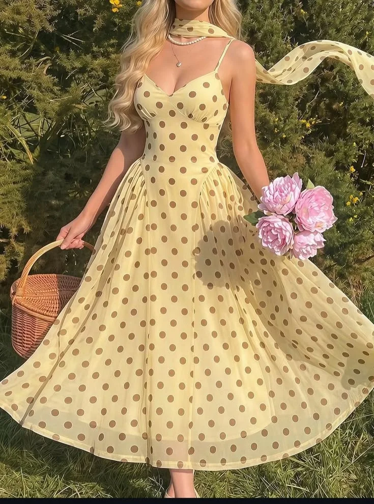 polka dot dress