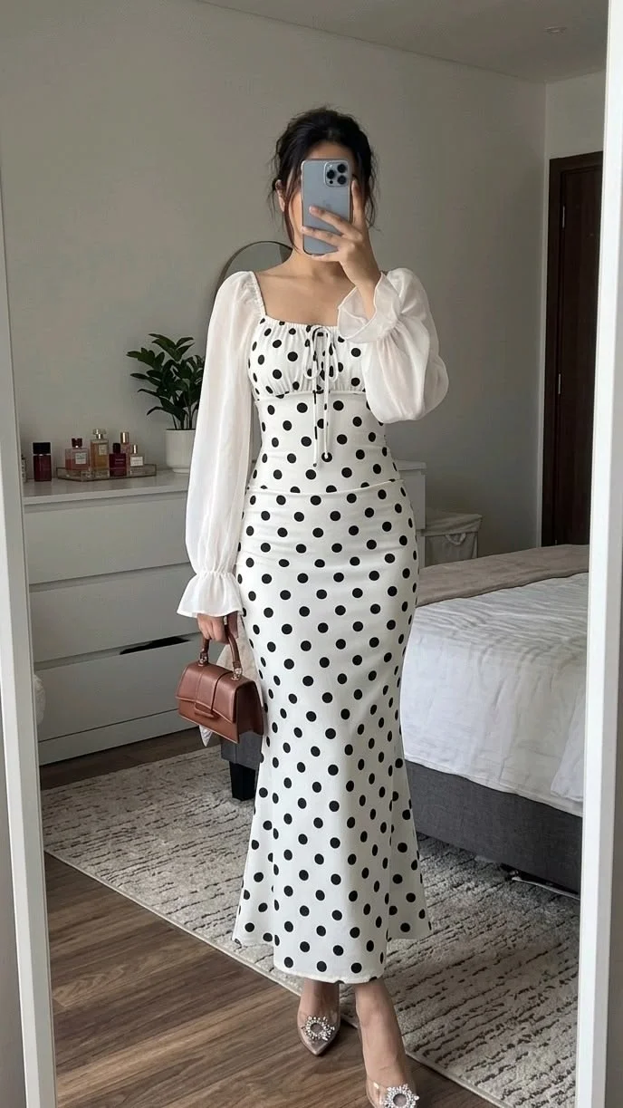 polka dot dress