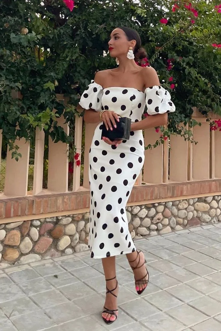 polka dot dress