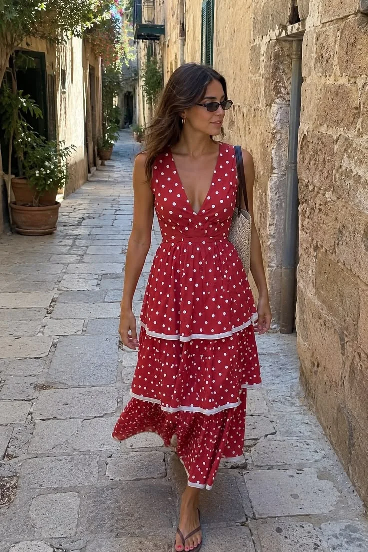 polka dot dress