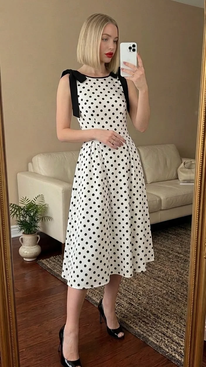 polka dot dress