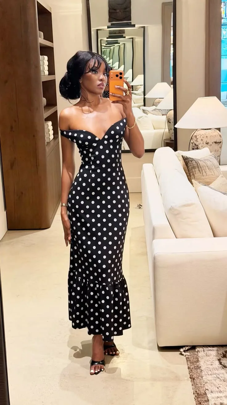 polka dot dress