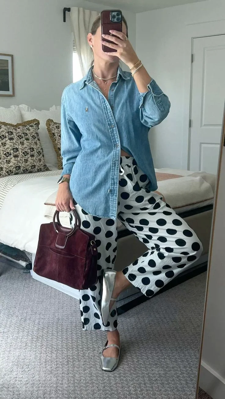 polka dot outfit