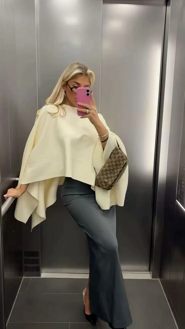 poncho outfits for women
