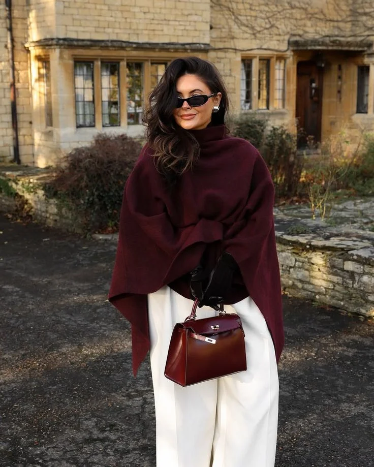 poncho outfits for women
