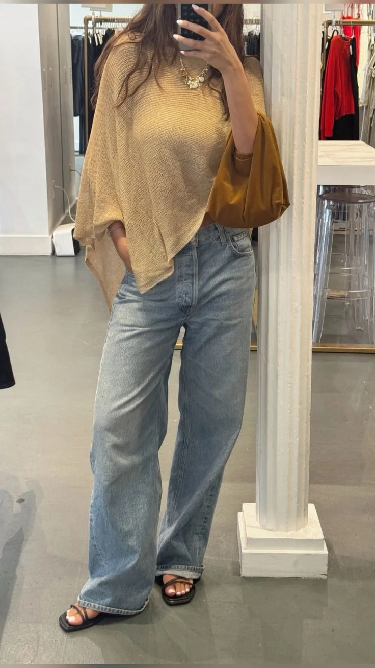 poncho outfits for women