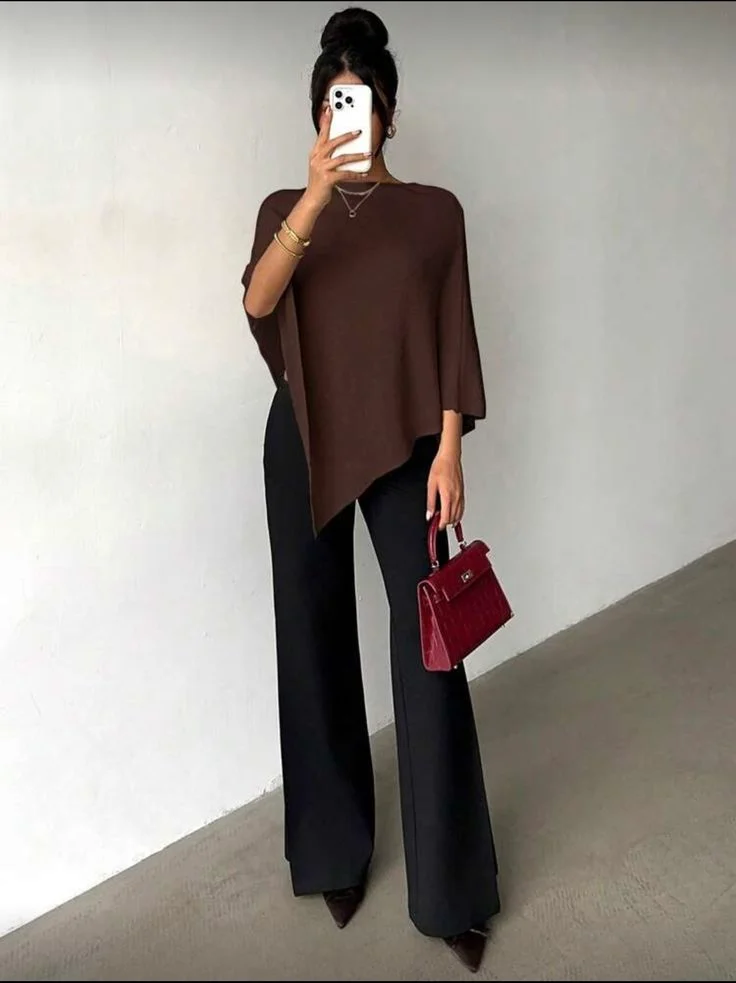 poncho outfits for women