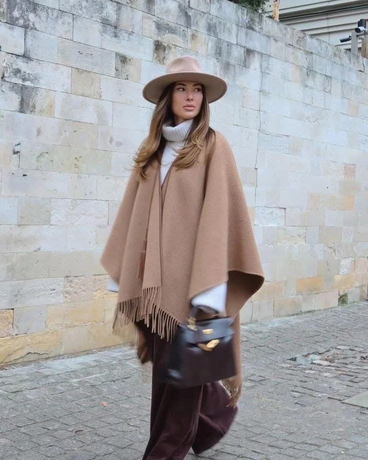 poncho outfits for women