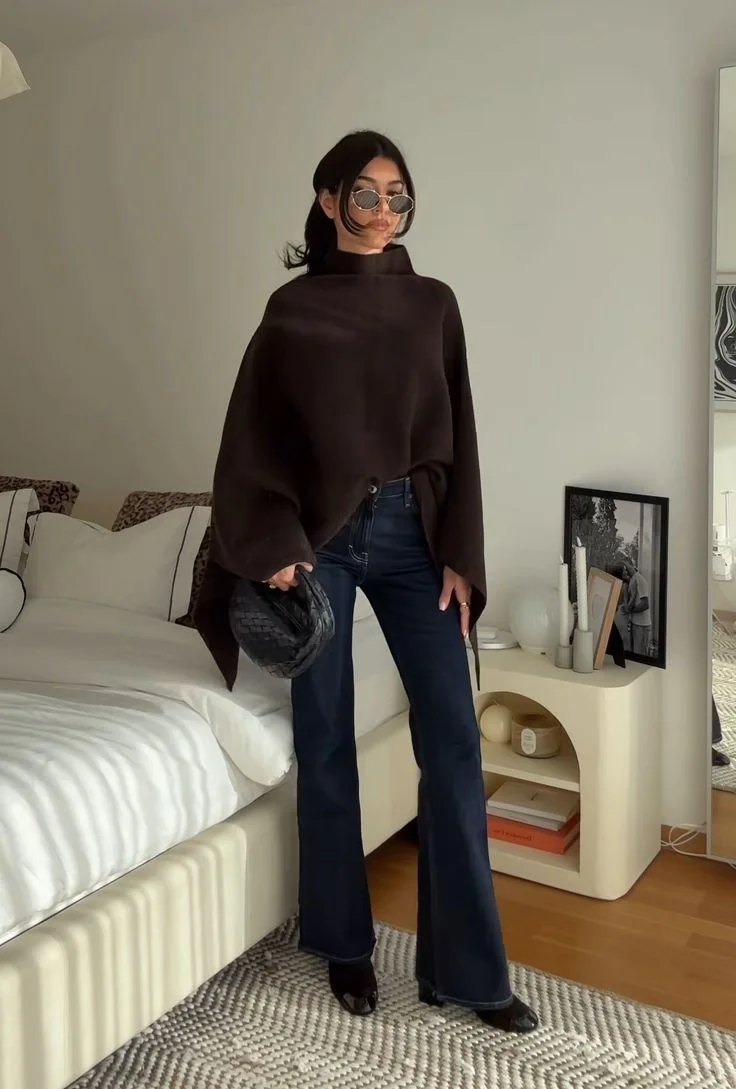 poncho outfits for women