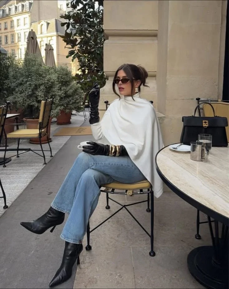 poncho outfits for women