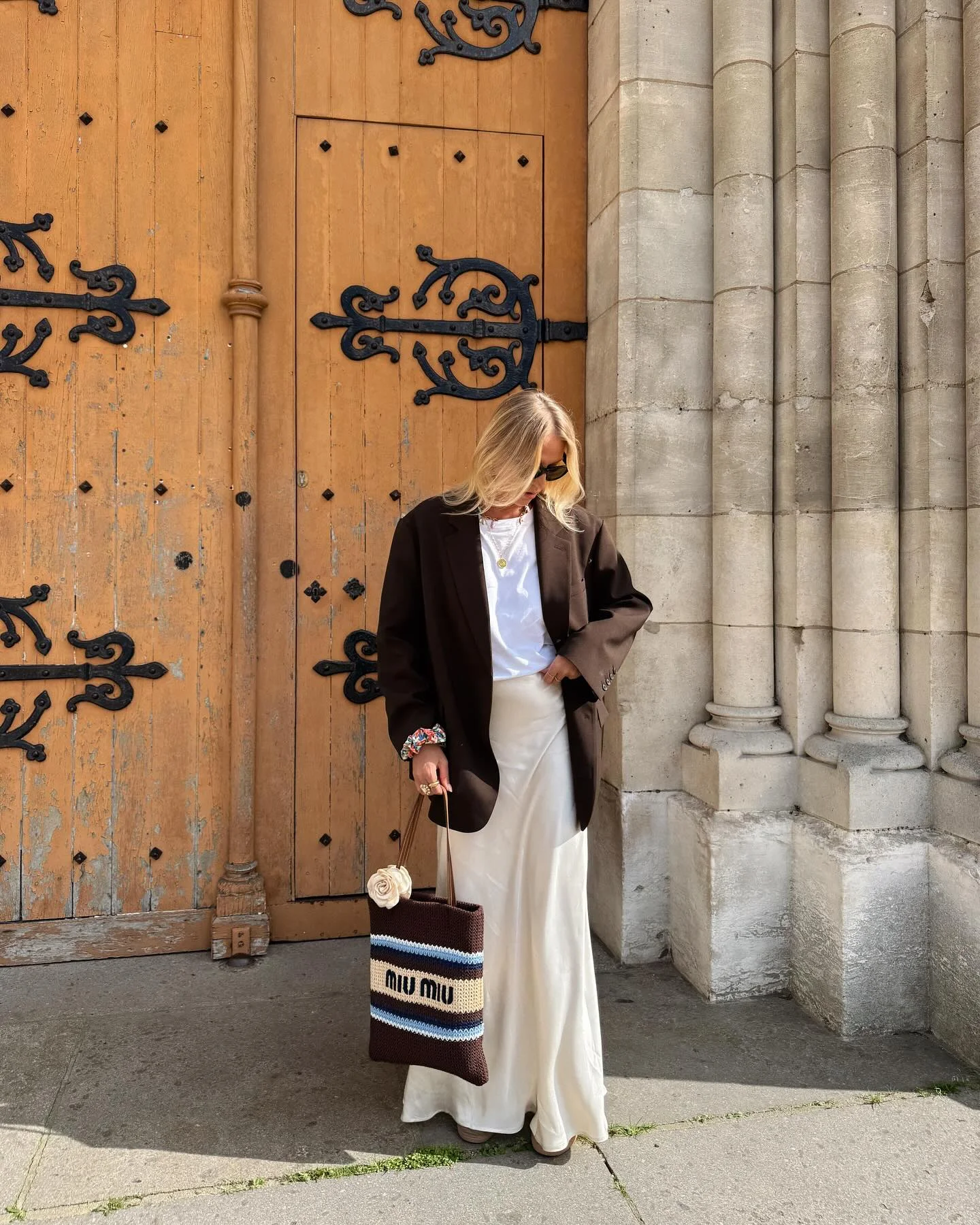 satin skirt outfit ideas