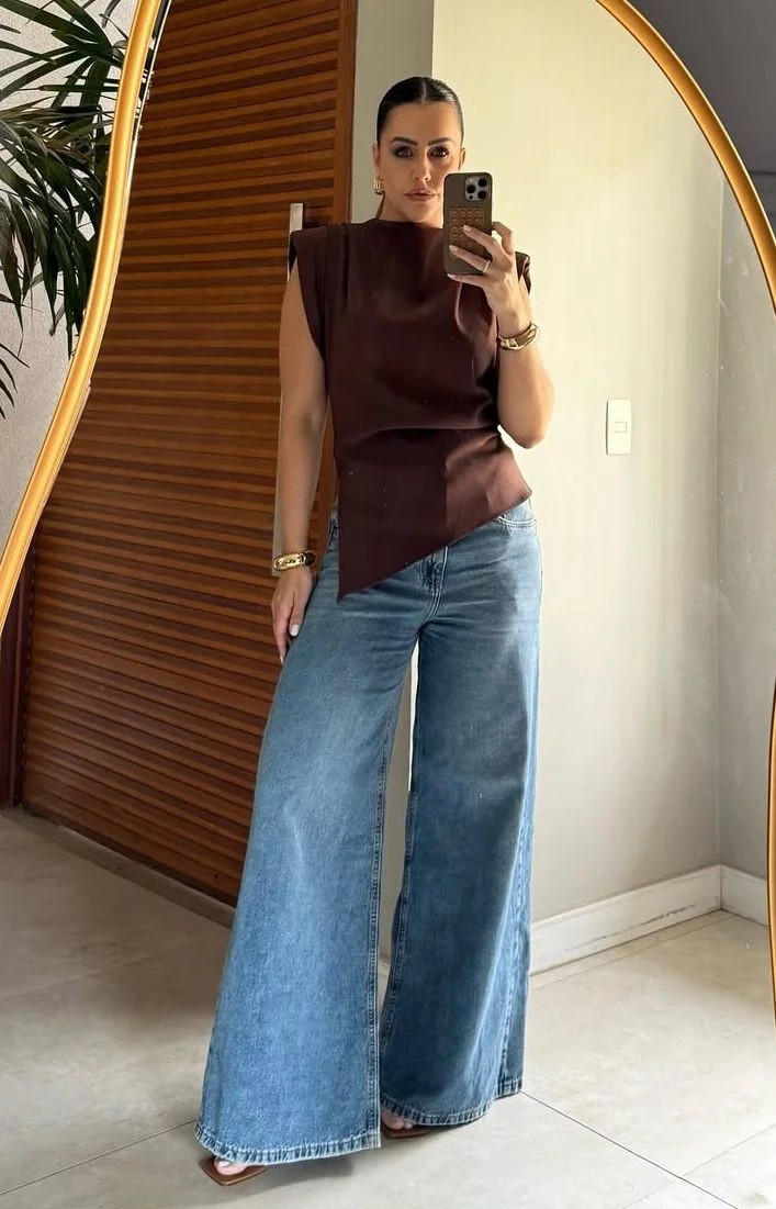 satin top outfit ideas