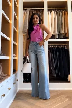 satin top outfit ideas