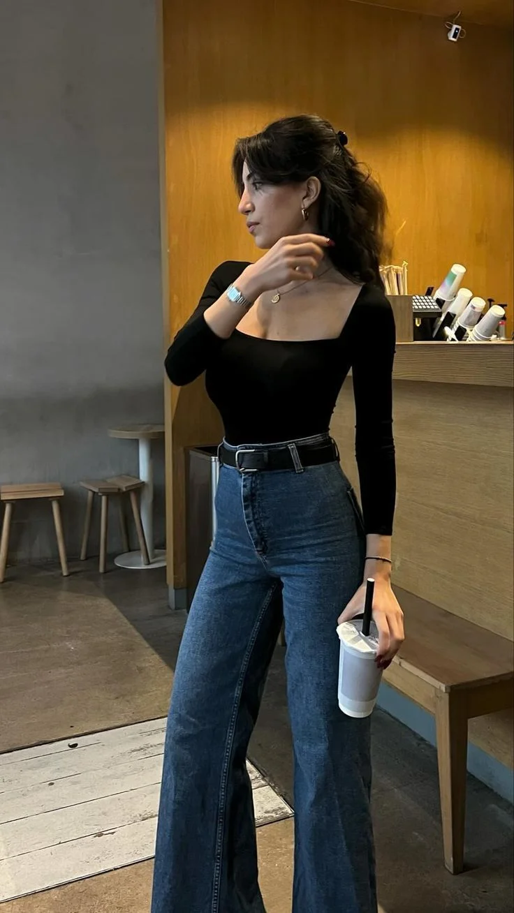 square neck top