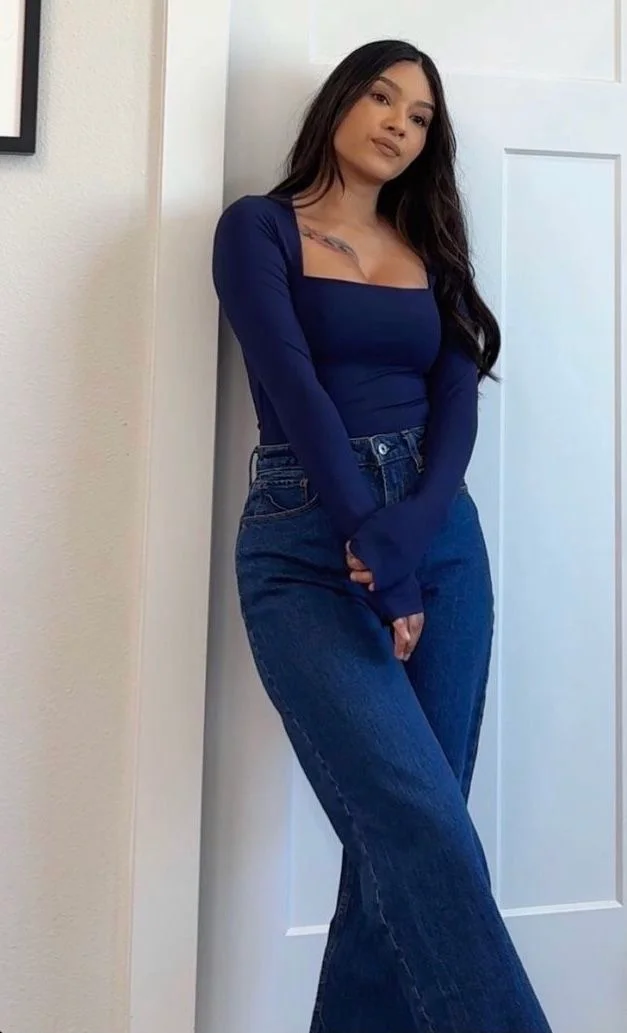 square neck top