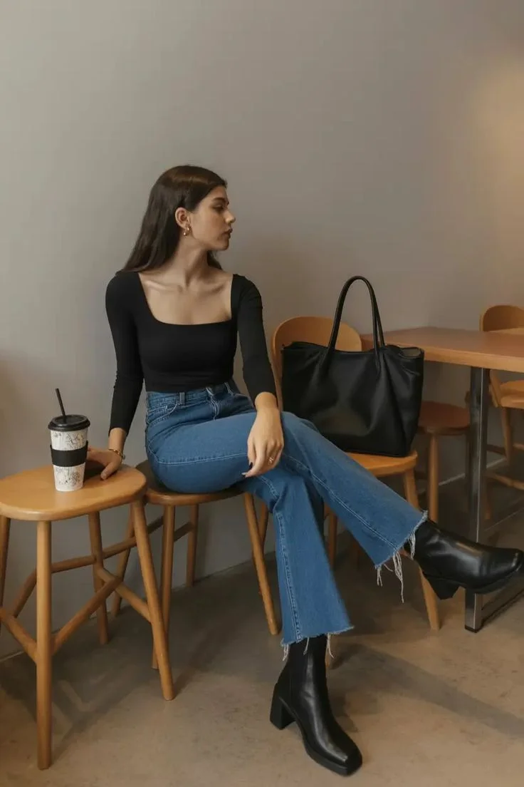 square neck top