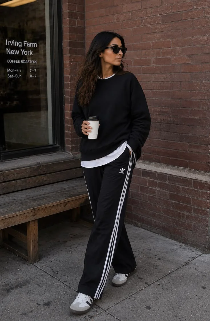 track pants outfit