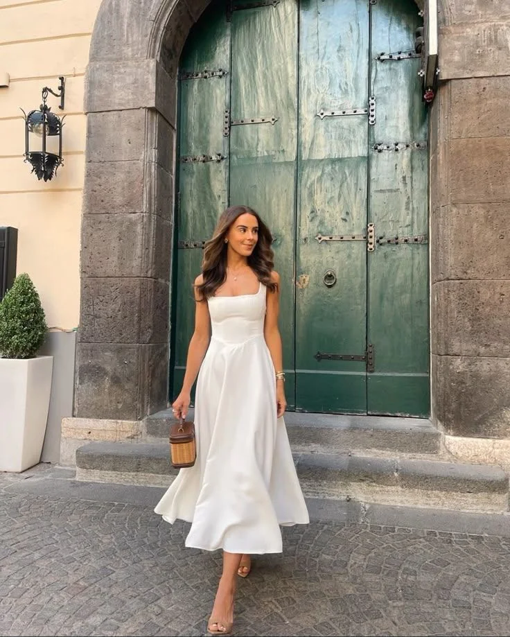 white dress outfit