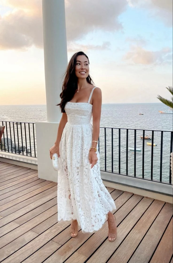 white dress outfit