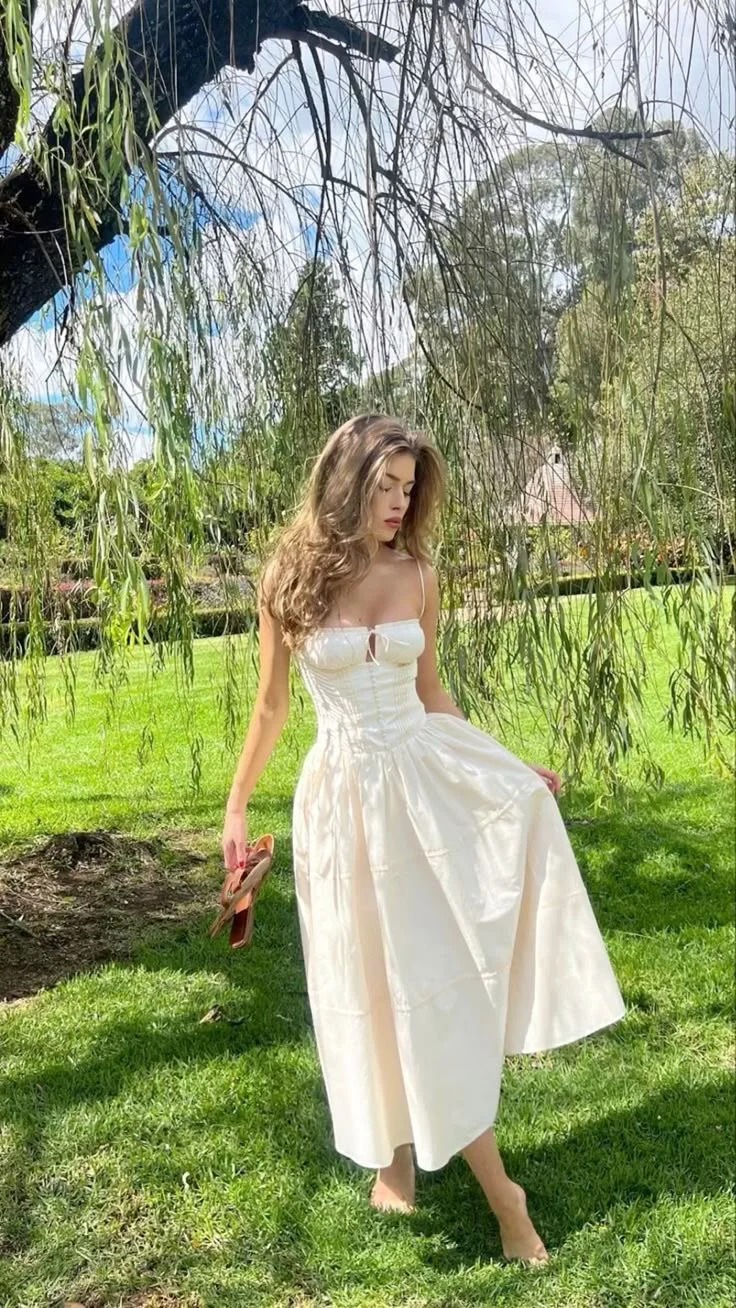 white dress outfit