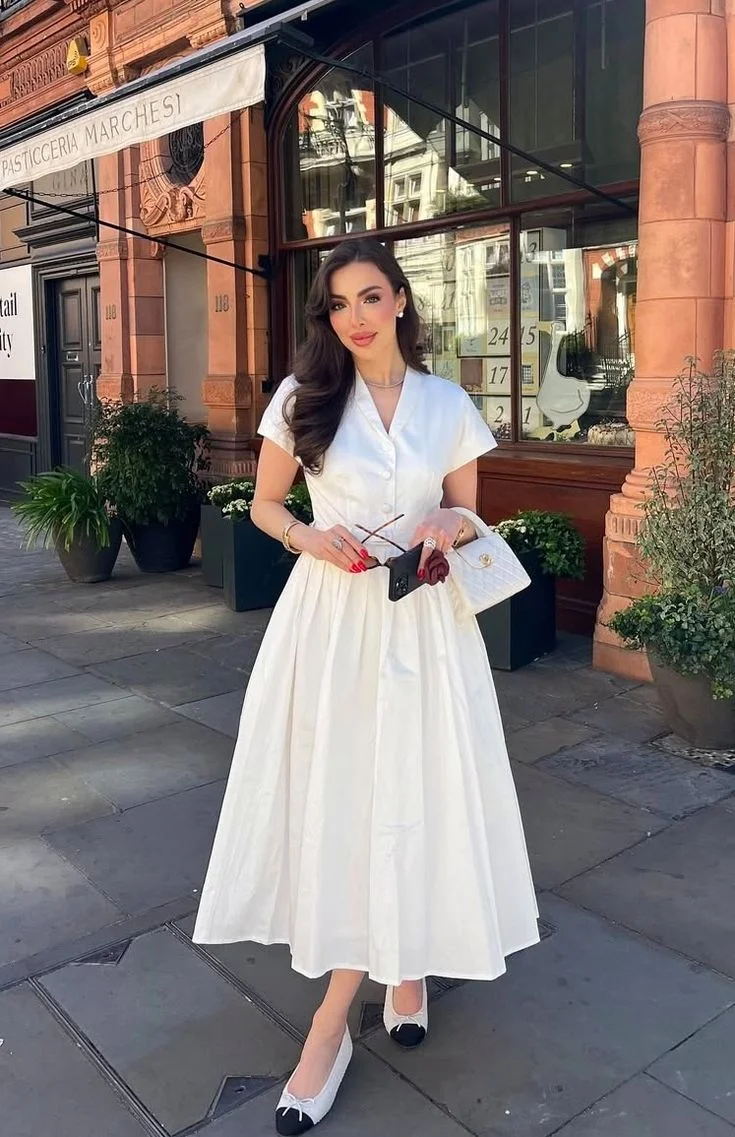 white dress outfit