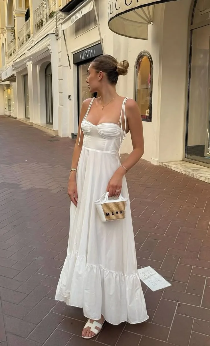 white dress outfit