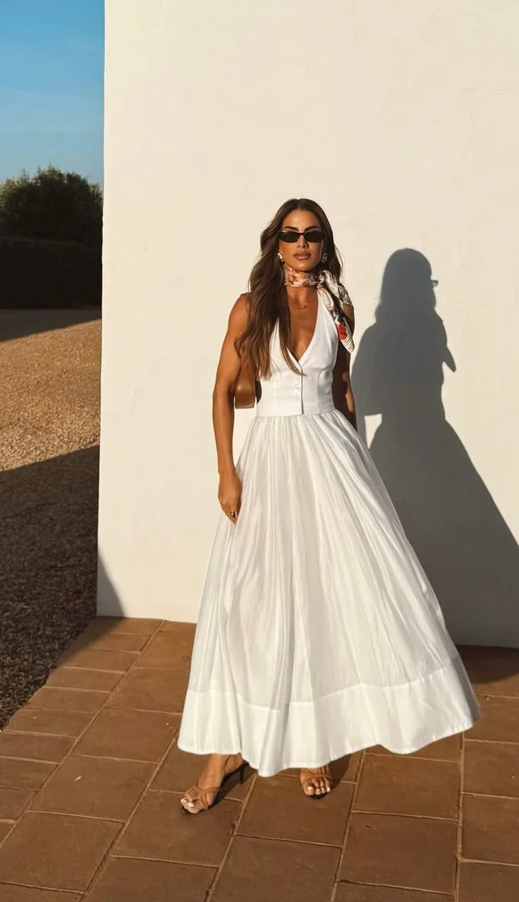 white dress outfit