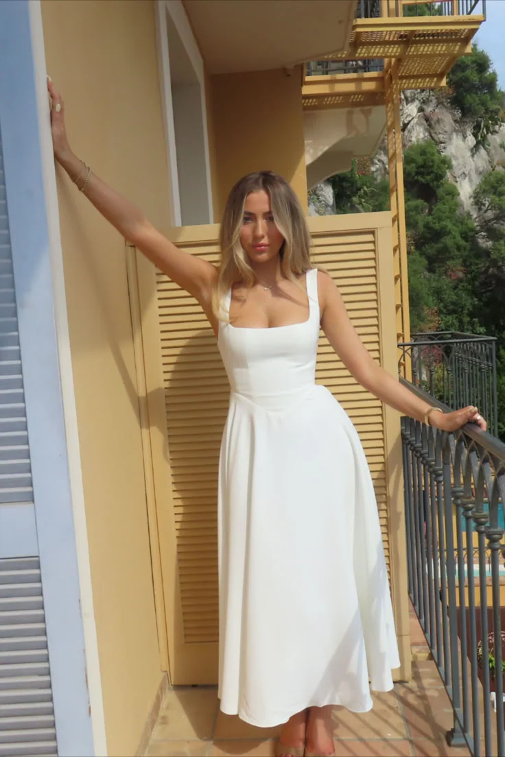 white dress outfit