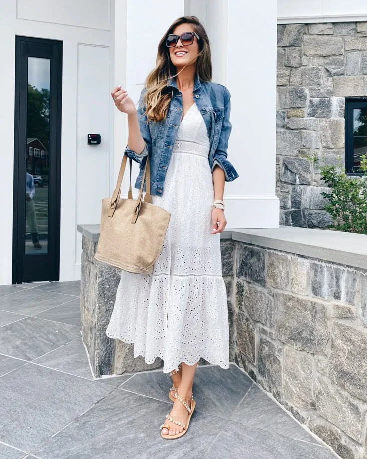 white dress outfit