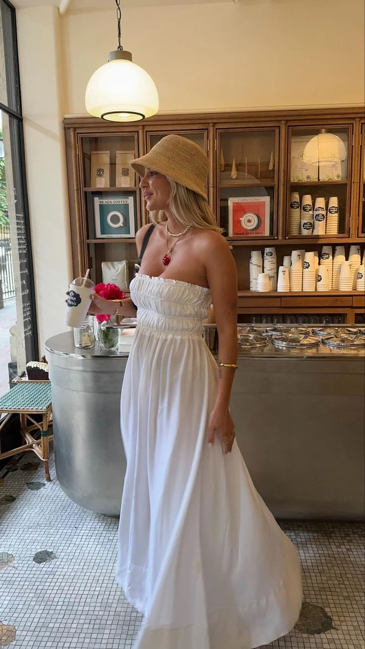 white dress outfit