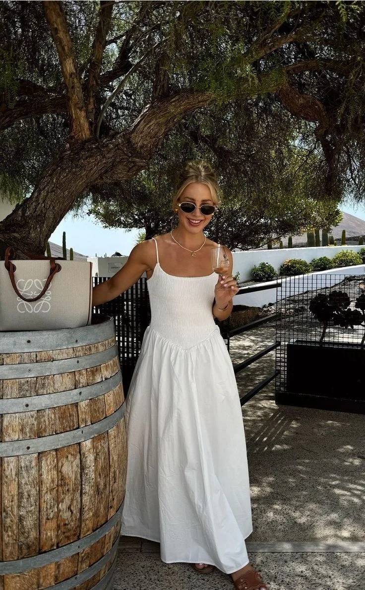 white dress outfit