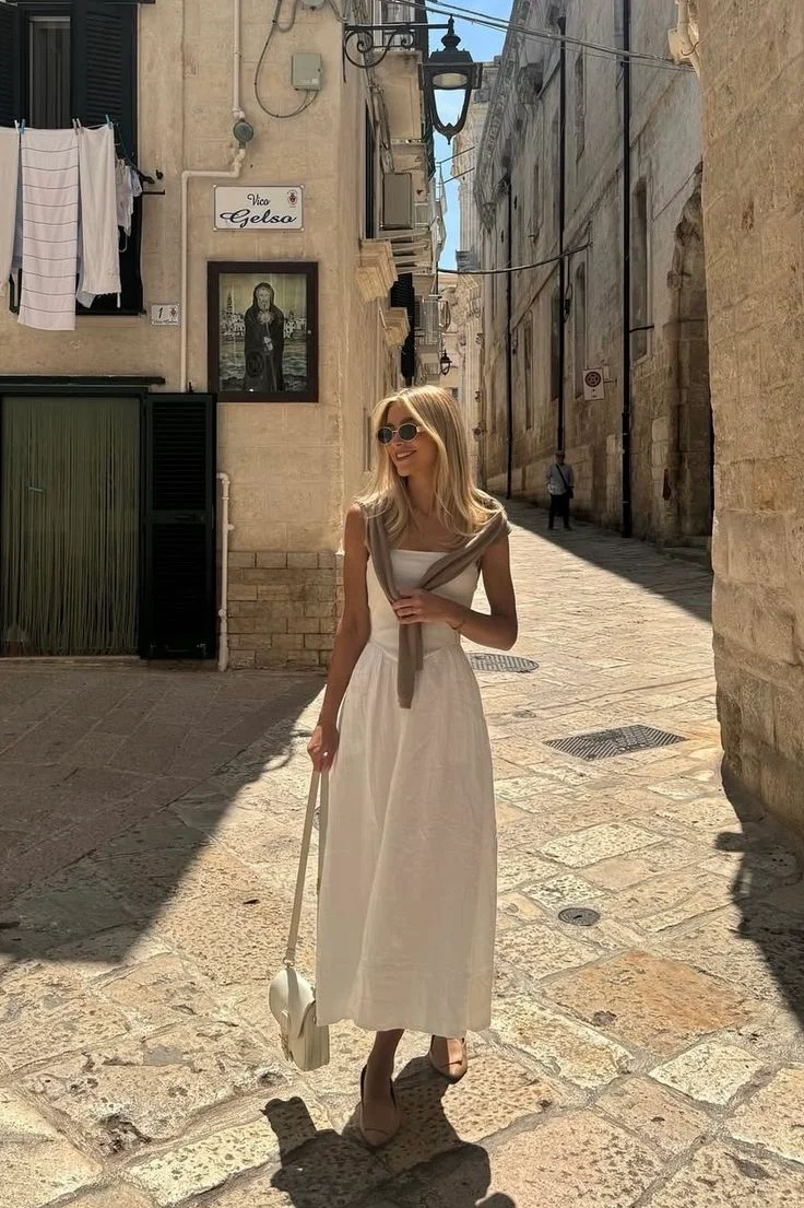 white dress outfit