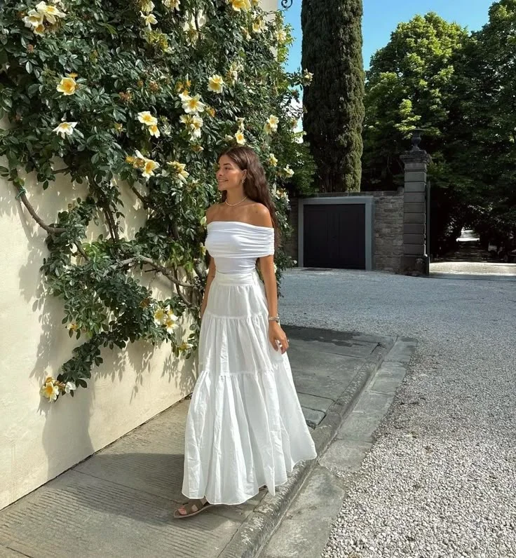 white dress outfit