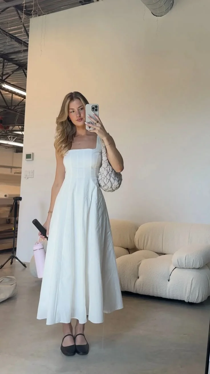 white dress outfit