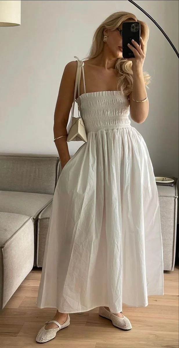 white dress outfit