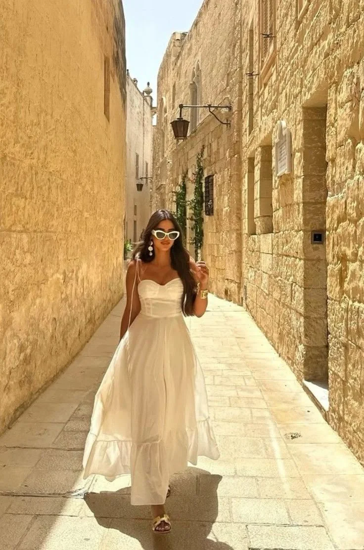 white dress outfit
