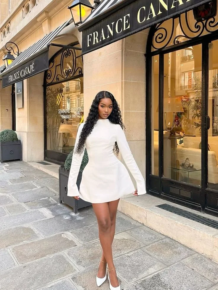 white dress outfit