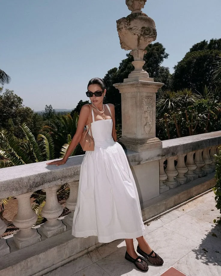 white dress outfit