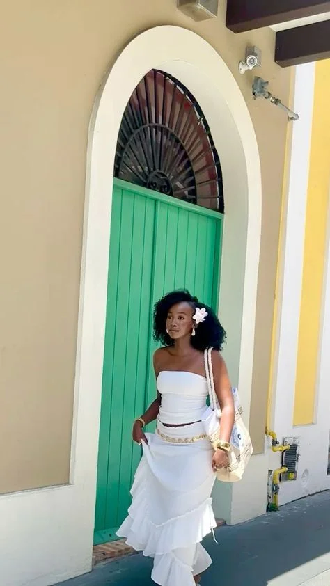 white dress outfit