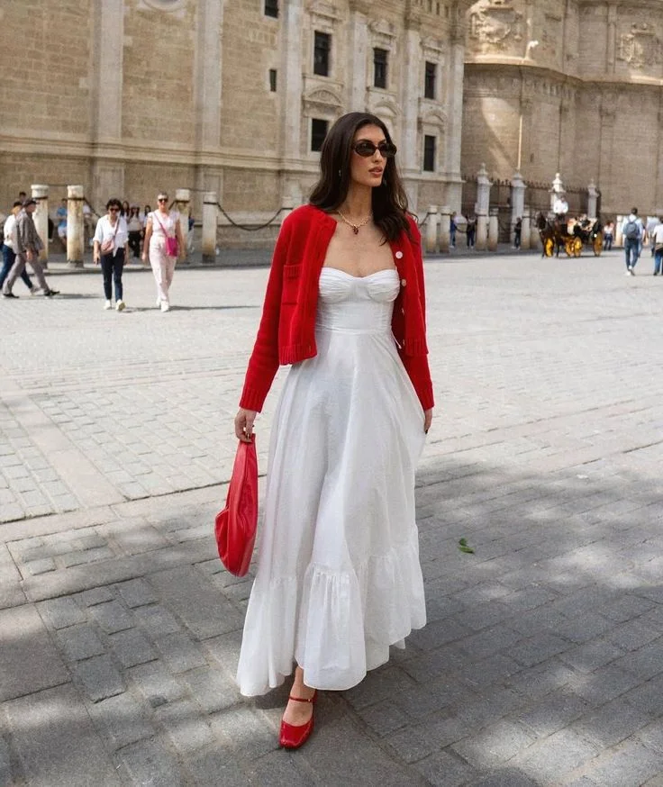 white dress outfit