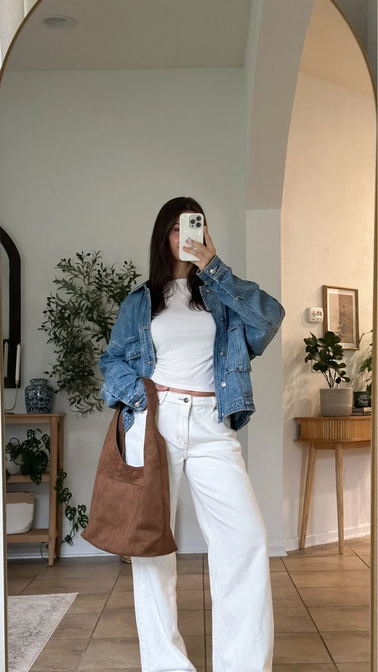 white jeans outfit