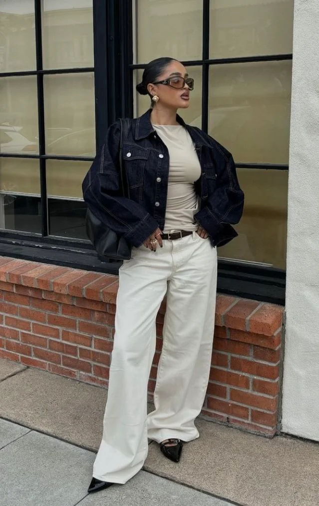 white jeans outfit