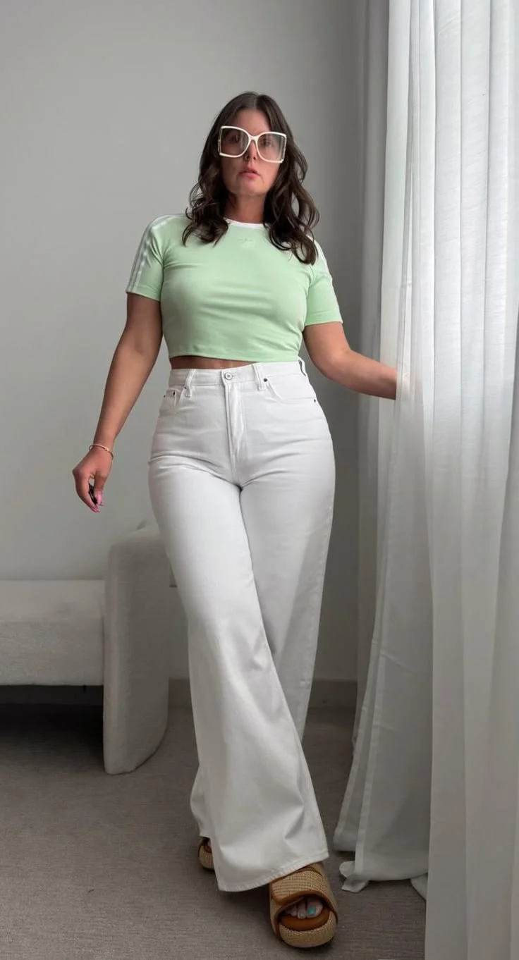 white jeans outfit