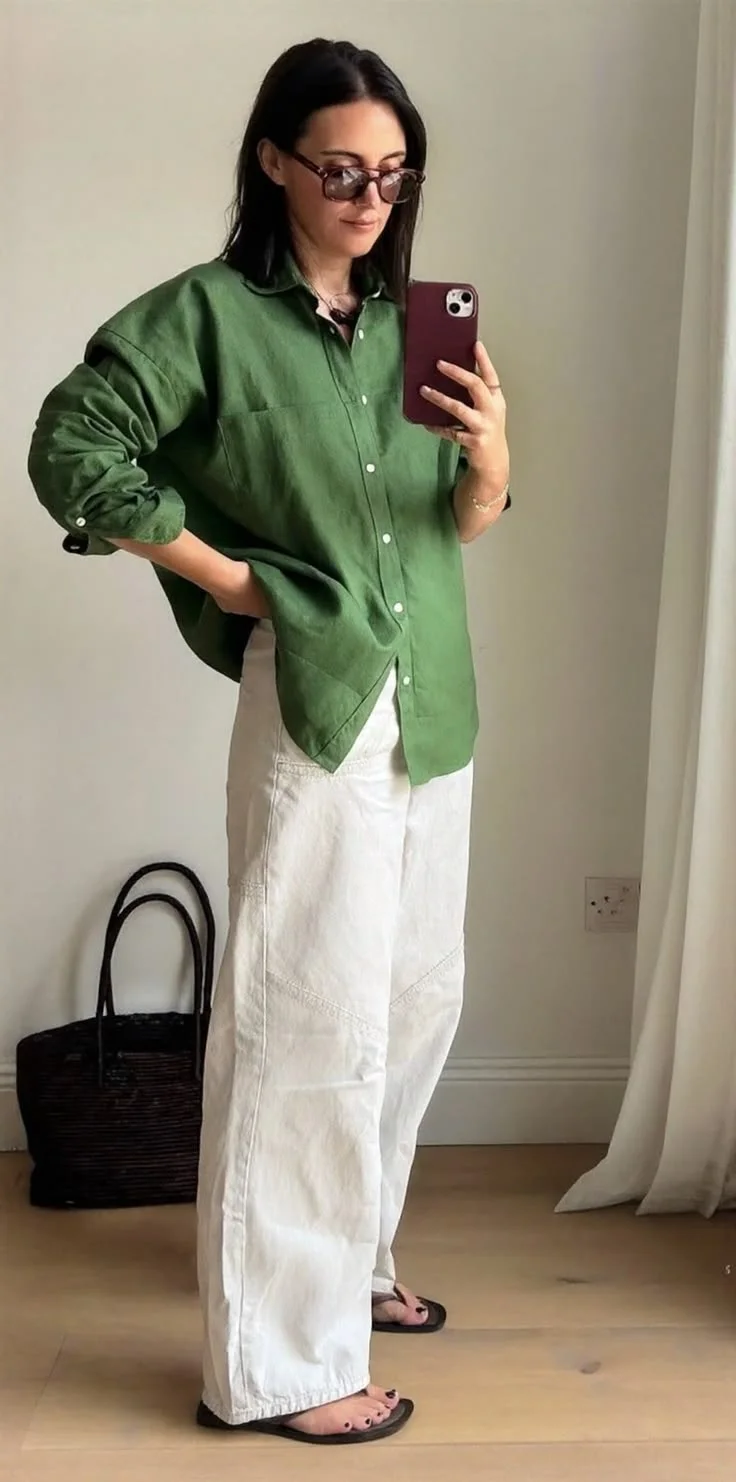 white jeans outfit