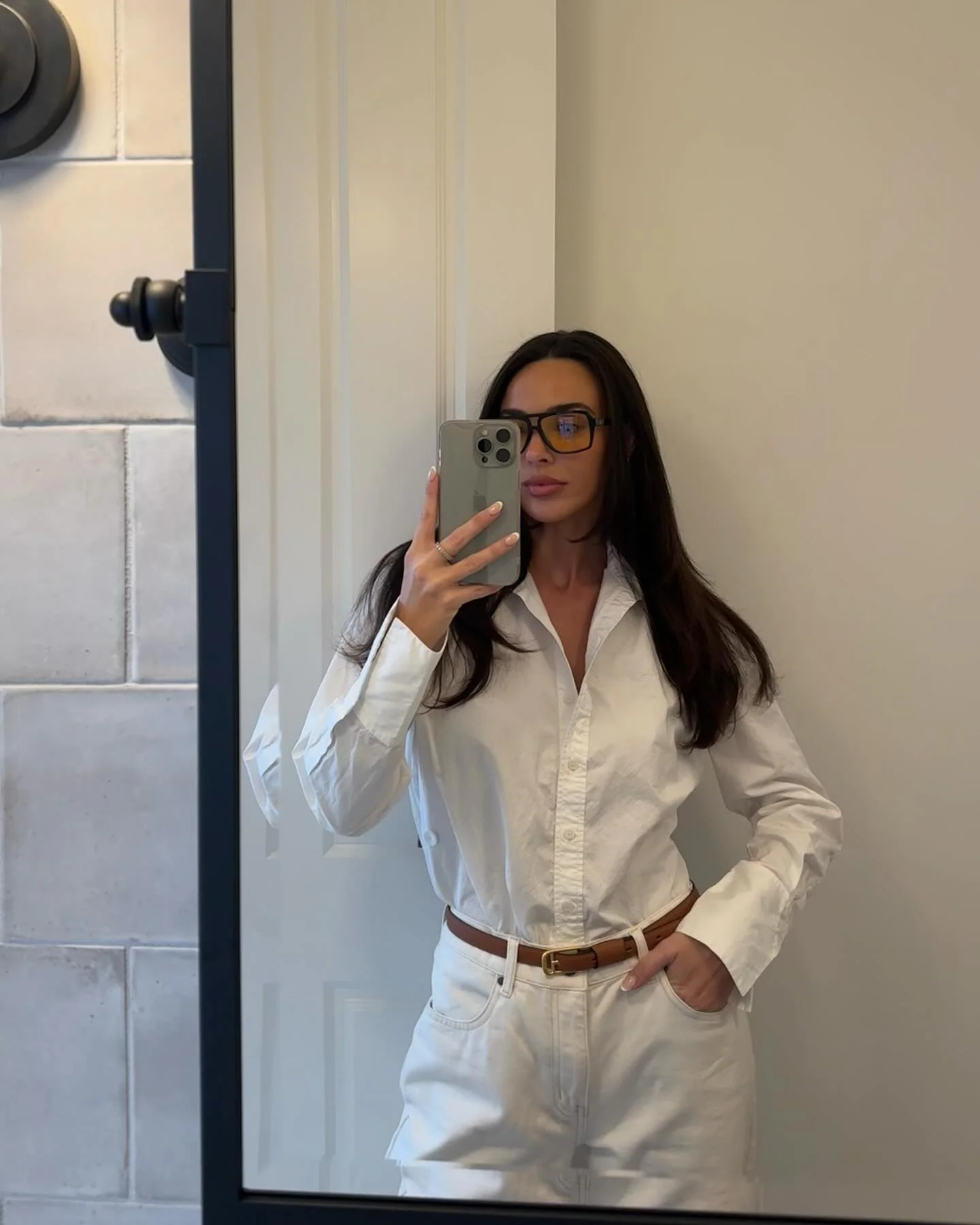 white shirt outfit